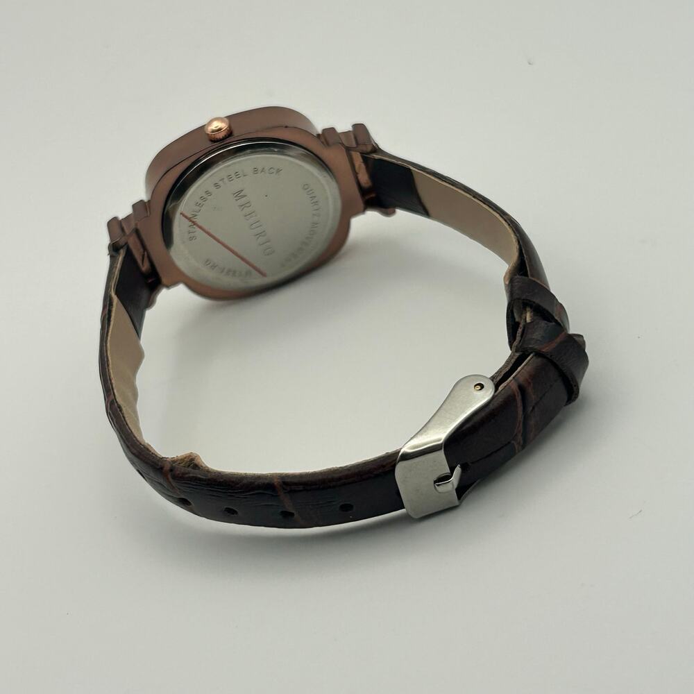 Mreurio Metallic Brown Women’s Minimalist Watch New Battery - Picture 5 of 8